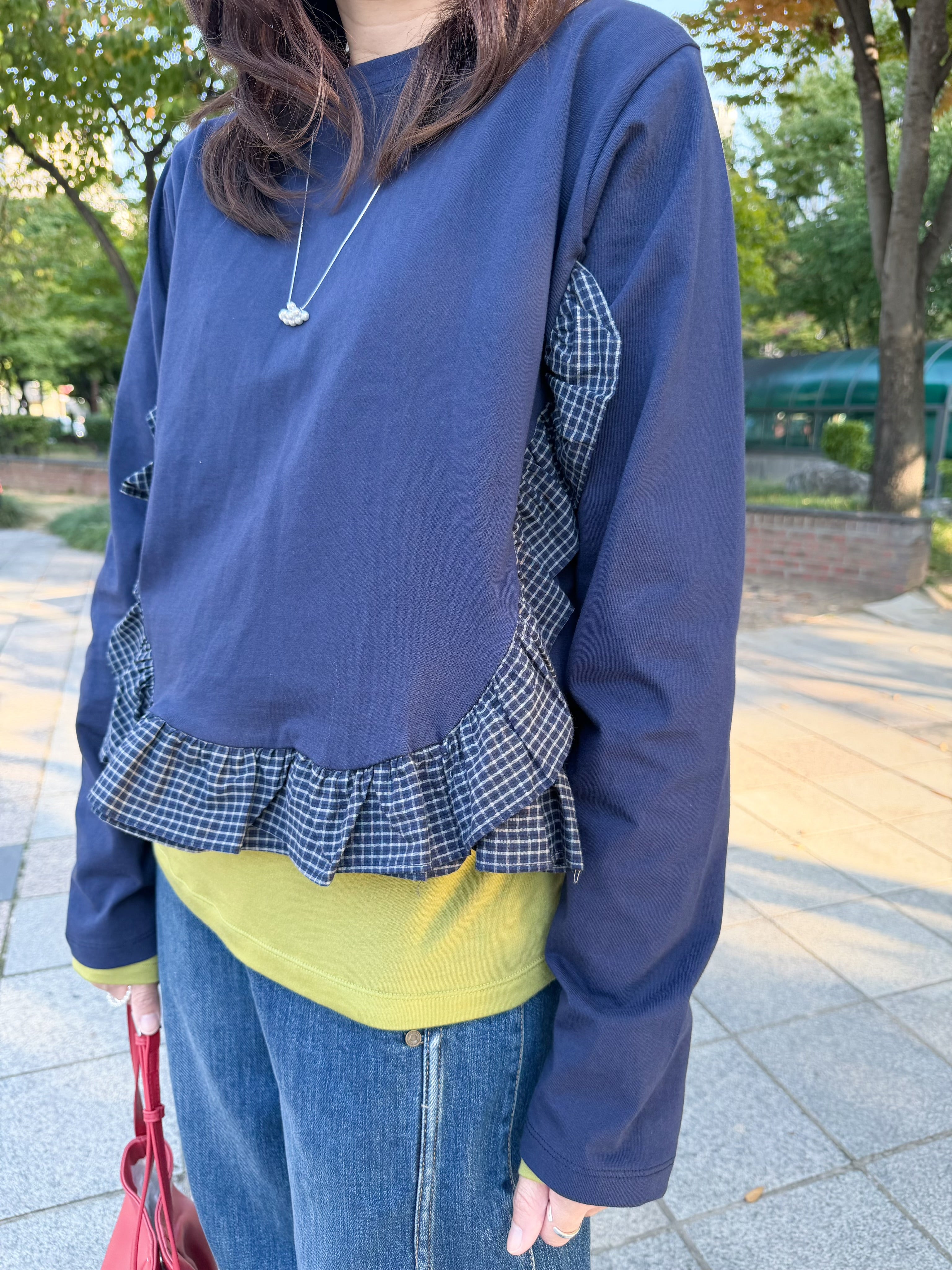 超舒服透薄內搭T-shirt/橄欖