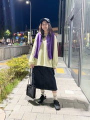 薄Cardigan/紫