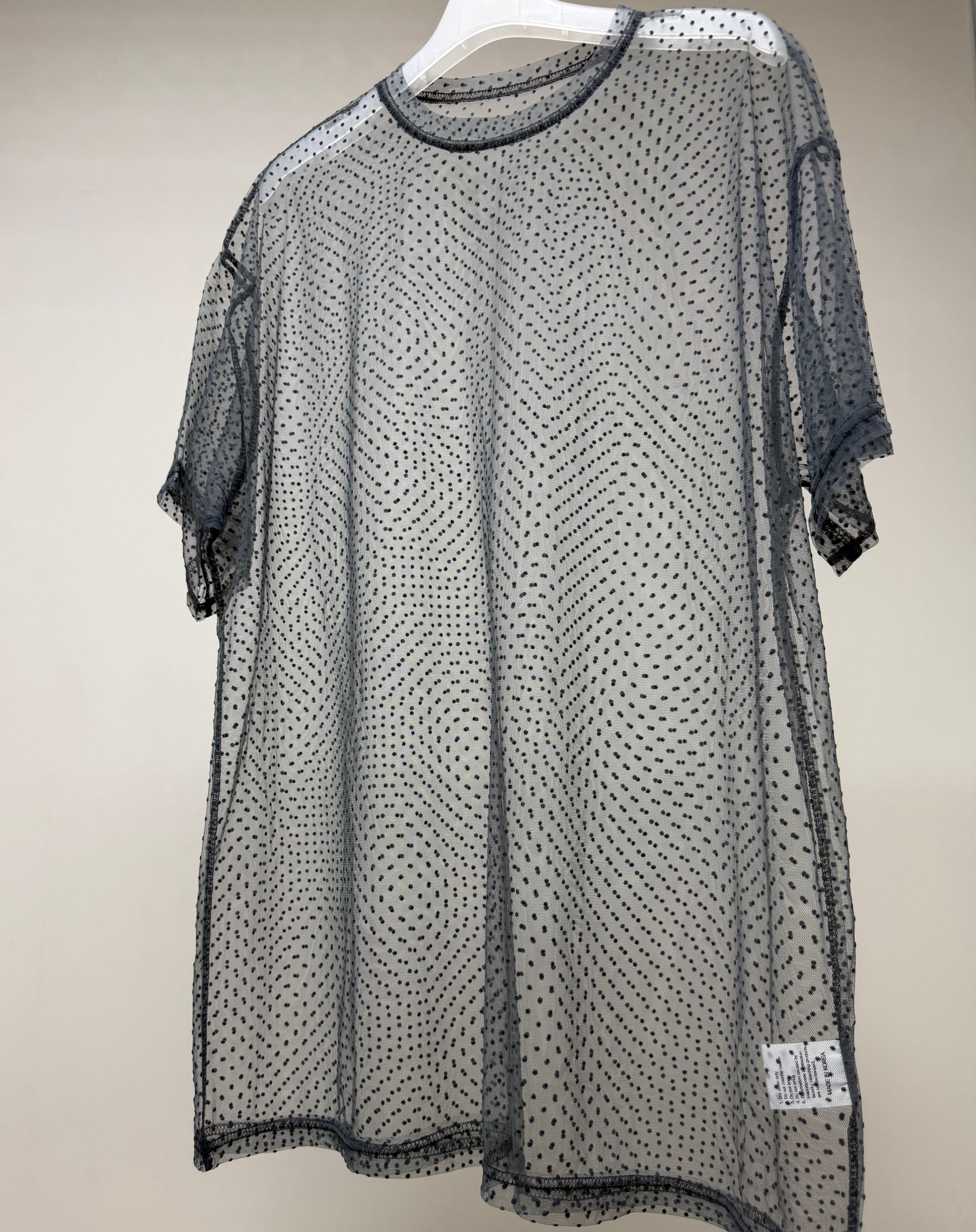 點點網布闊衫/灰 （不連T-shirt)