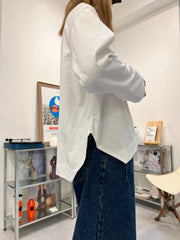 衫腳梯型T-shirt/白