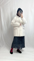 中長 wool coat/白