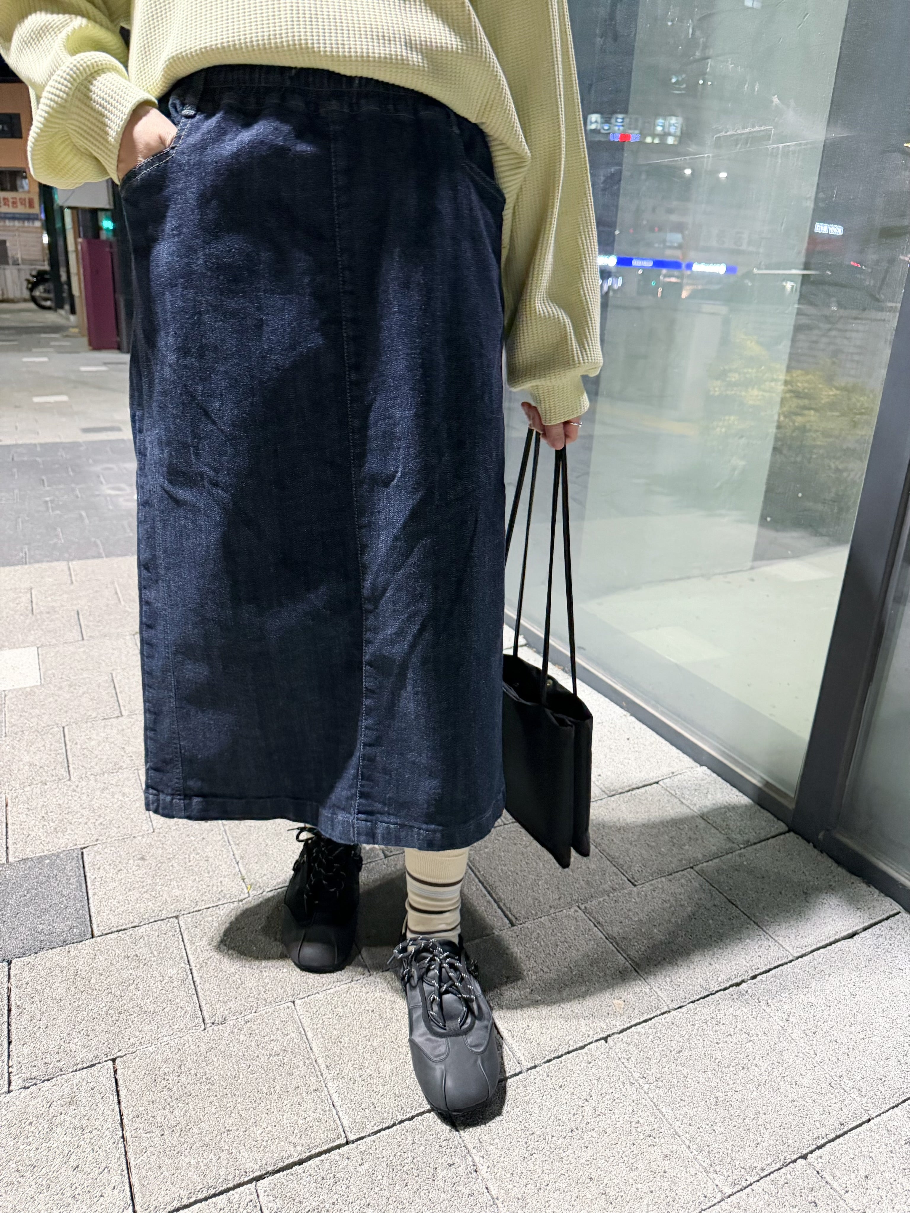 牛仔裙/深藍