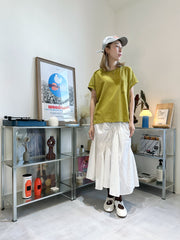 (訂貨：15工作天)口袋Boxy Tee/綠茶
