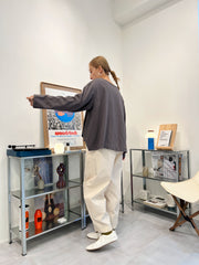 衫腳梯型T-shirt/碳灰