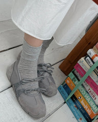 Sporty軟墊平低鞋/灰