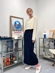 長身T-shirt/米白