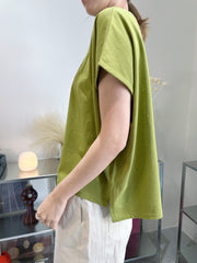 (訂貨：約15工作天)
梯型舒適T-shirt/橄欖