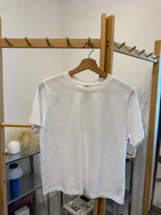 F淨色T-shirt/白
