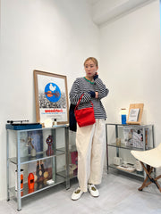 束口Bucket Bag/紅