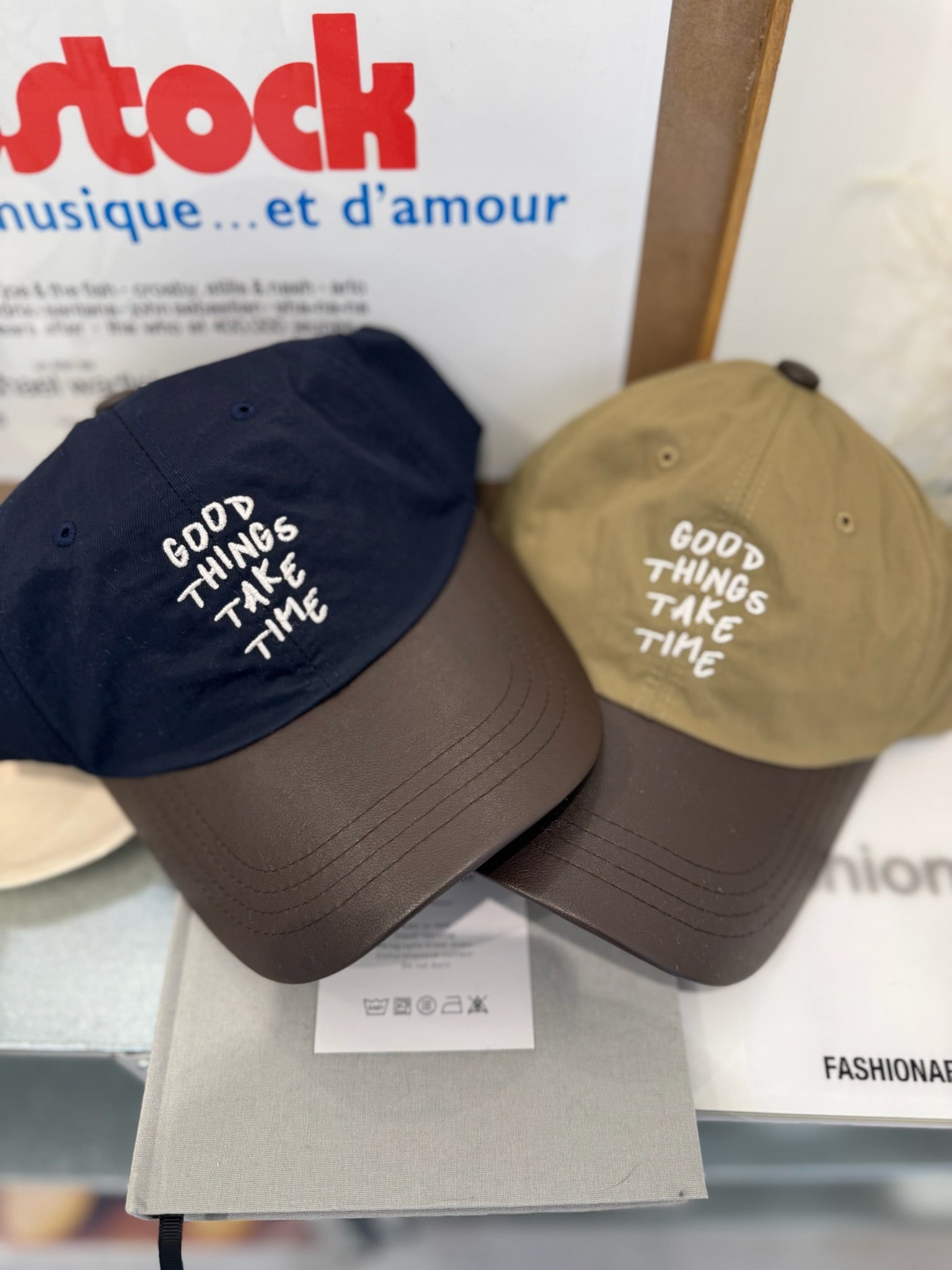 Good Things繡字cap帽/杏