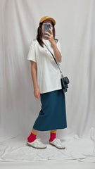 US POLO LOGO Tee/白