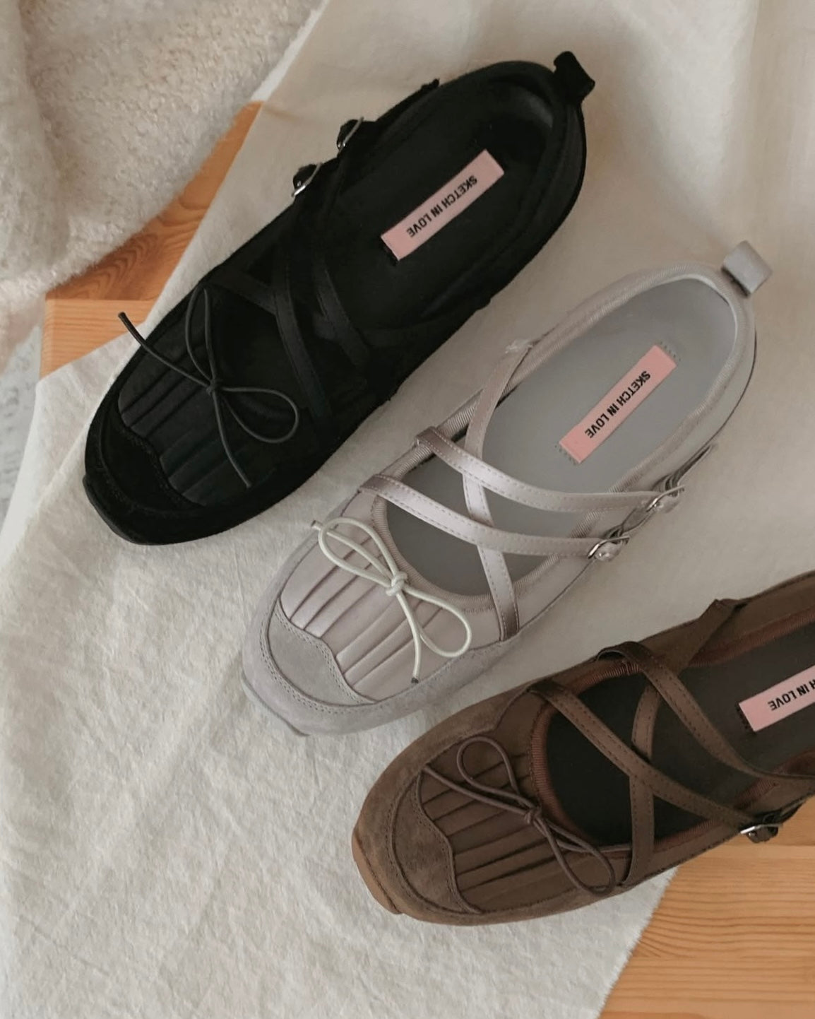 (預購)併布Sporty Mary Jane/啡