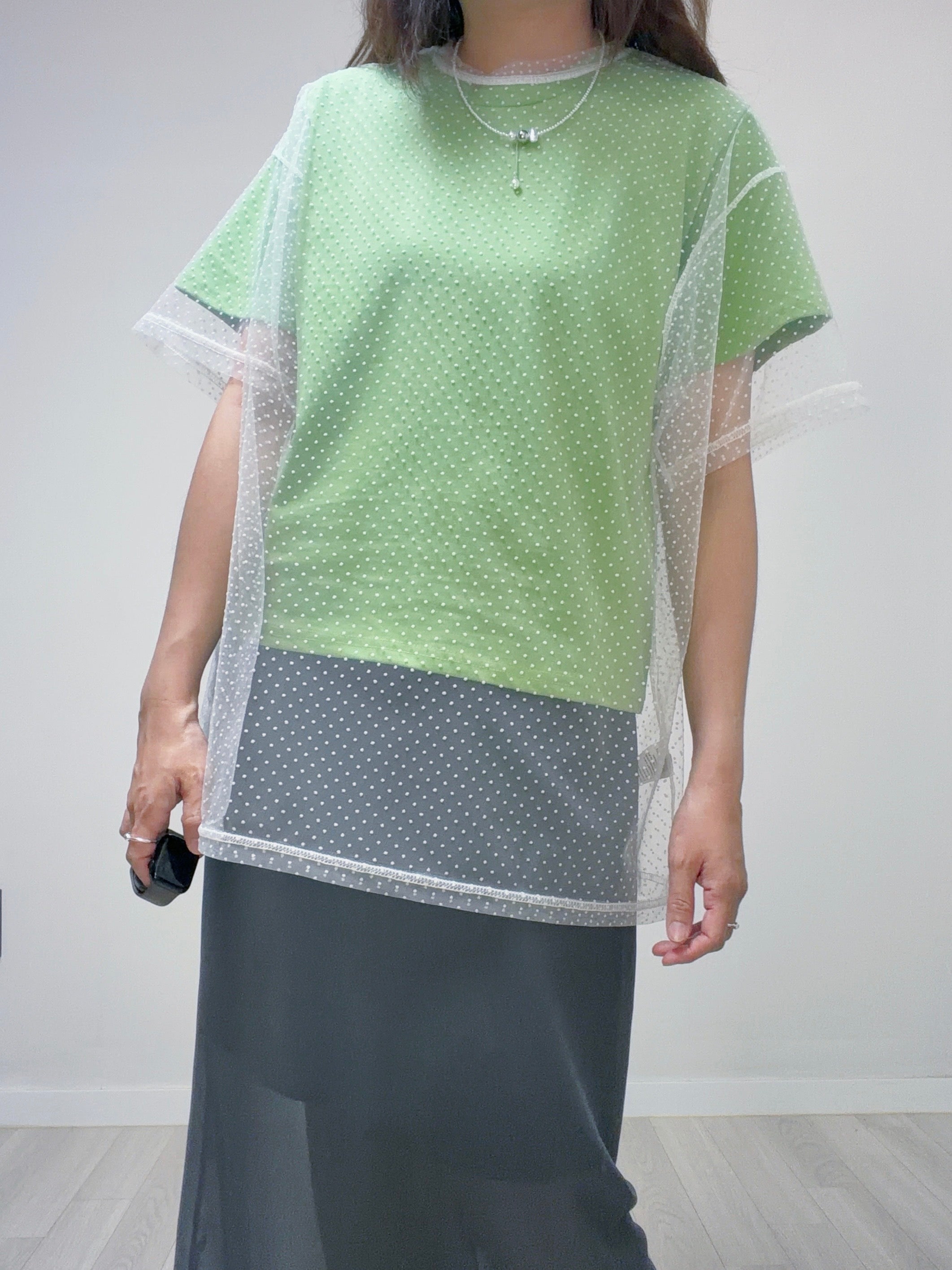 F淨色T-shirt/綠