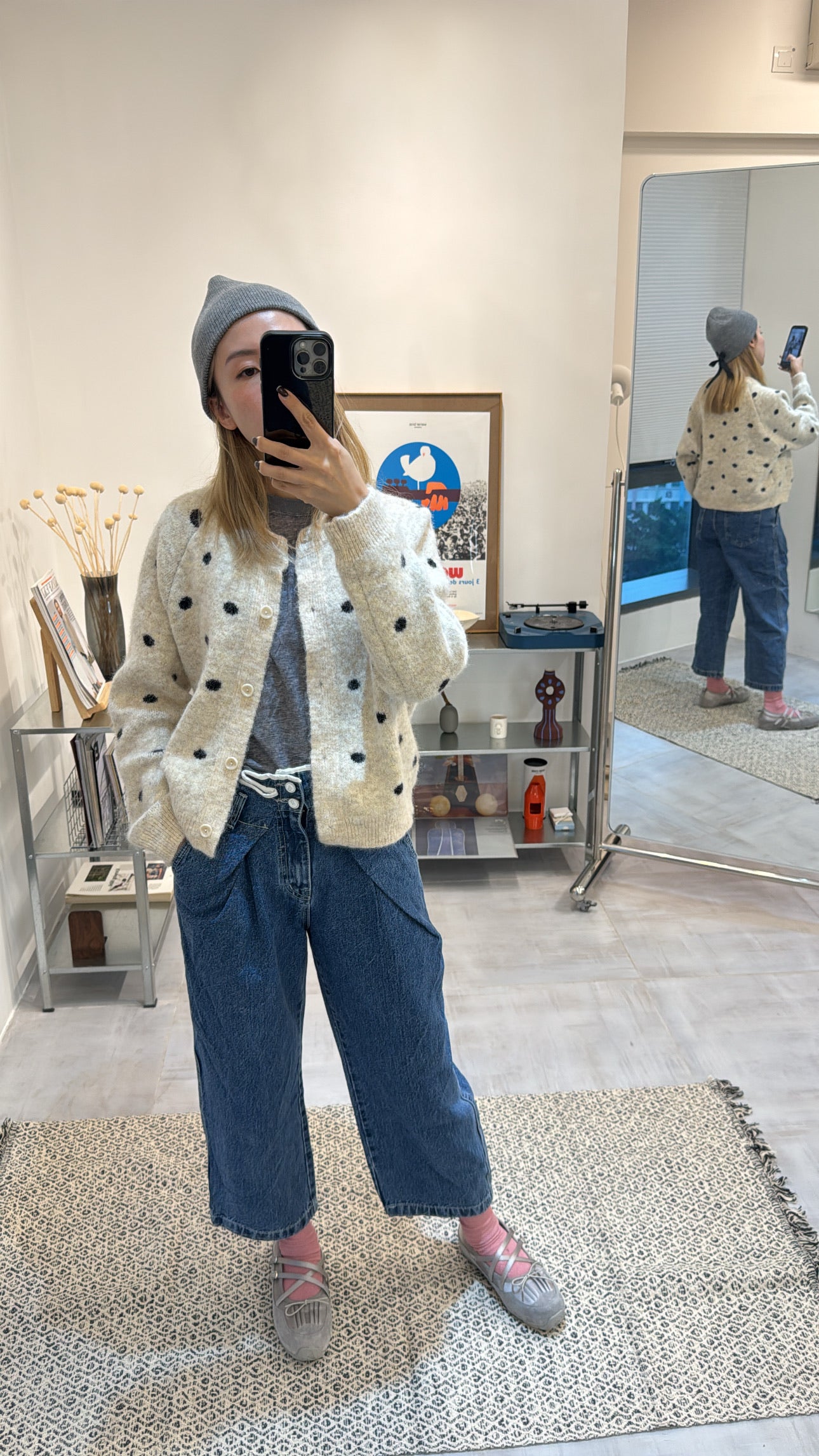波點Cardigan/米杏