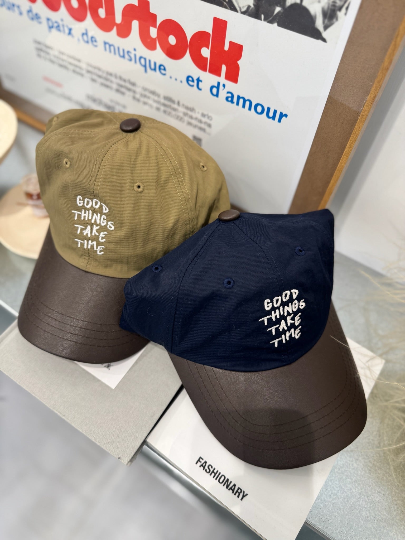 Good Things繡字cap帽/杏