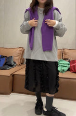 薄Cardigan/紫