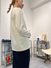 長身T-shirt/米白