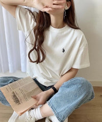 US POLO LOGO Tee/白