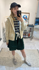 Hoodie Cardigan/杏