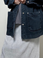 壓褶絲絨直身裙/灰銀