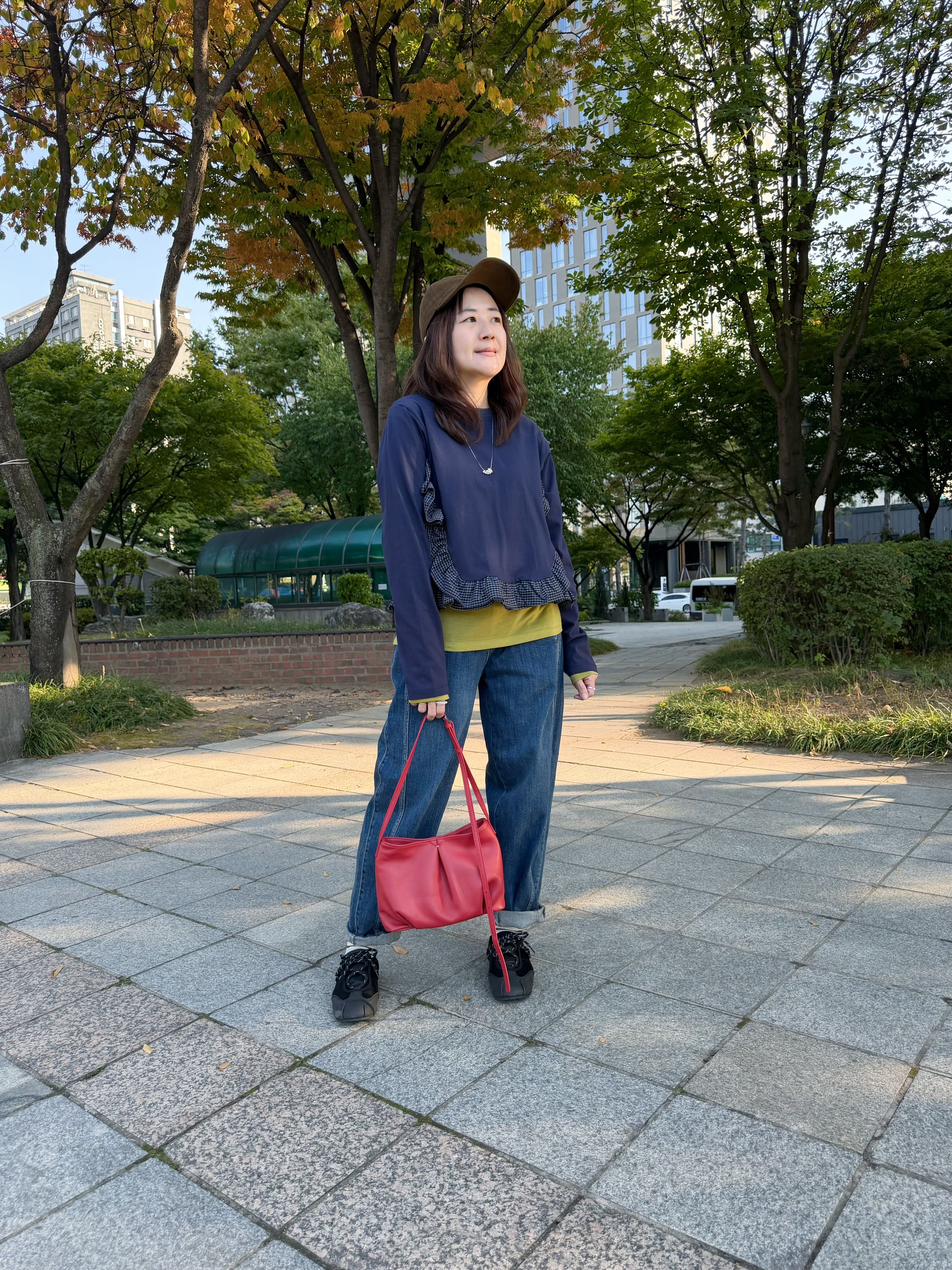 超舒服透薄內搭T-shirt/橄欖