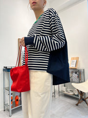 束口Bucket Bag/紅