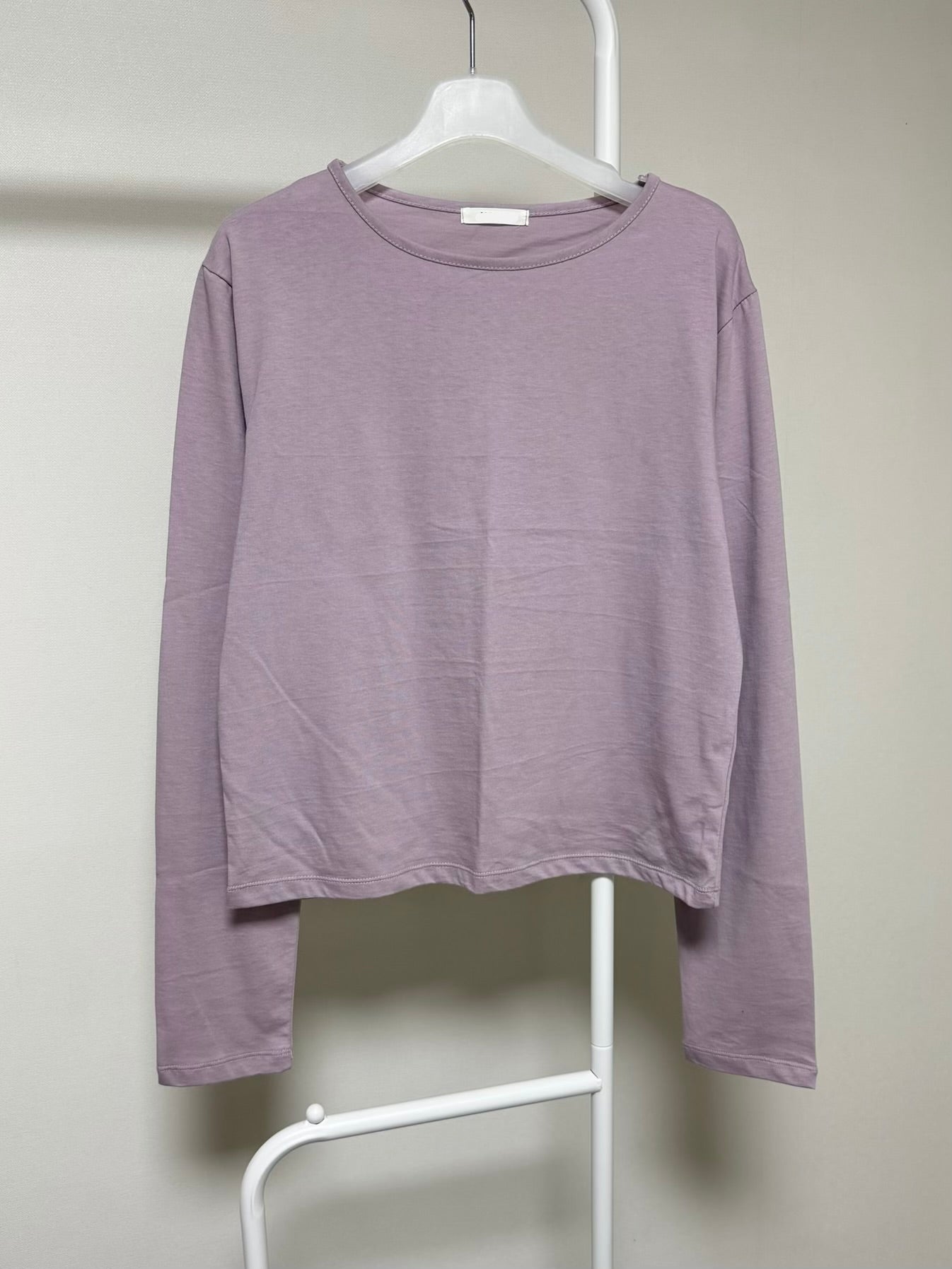 短身內搭T-shirt/淺紫