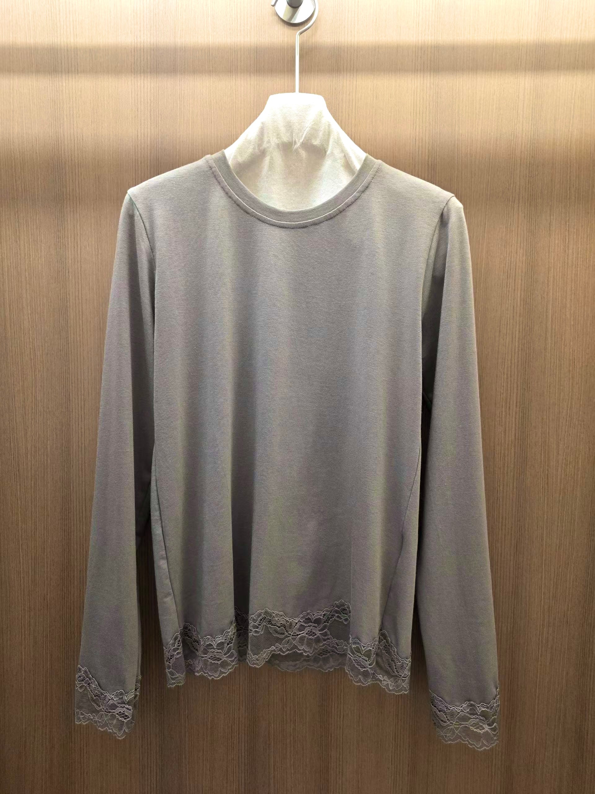 🎨包色優惠：衫腳袖口Lace邊T-shirt