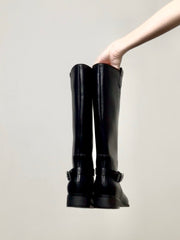Buckle長Boot/黑