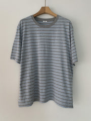 簡約間條T-shirt/灰