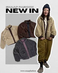 雙面點點外套/深啡+杏