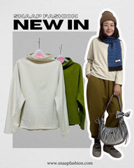 原身出企領T-shirt/米杏