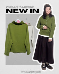 原身出企領T-shirt/霧綠