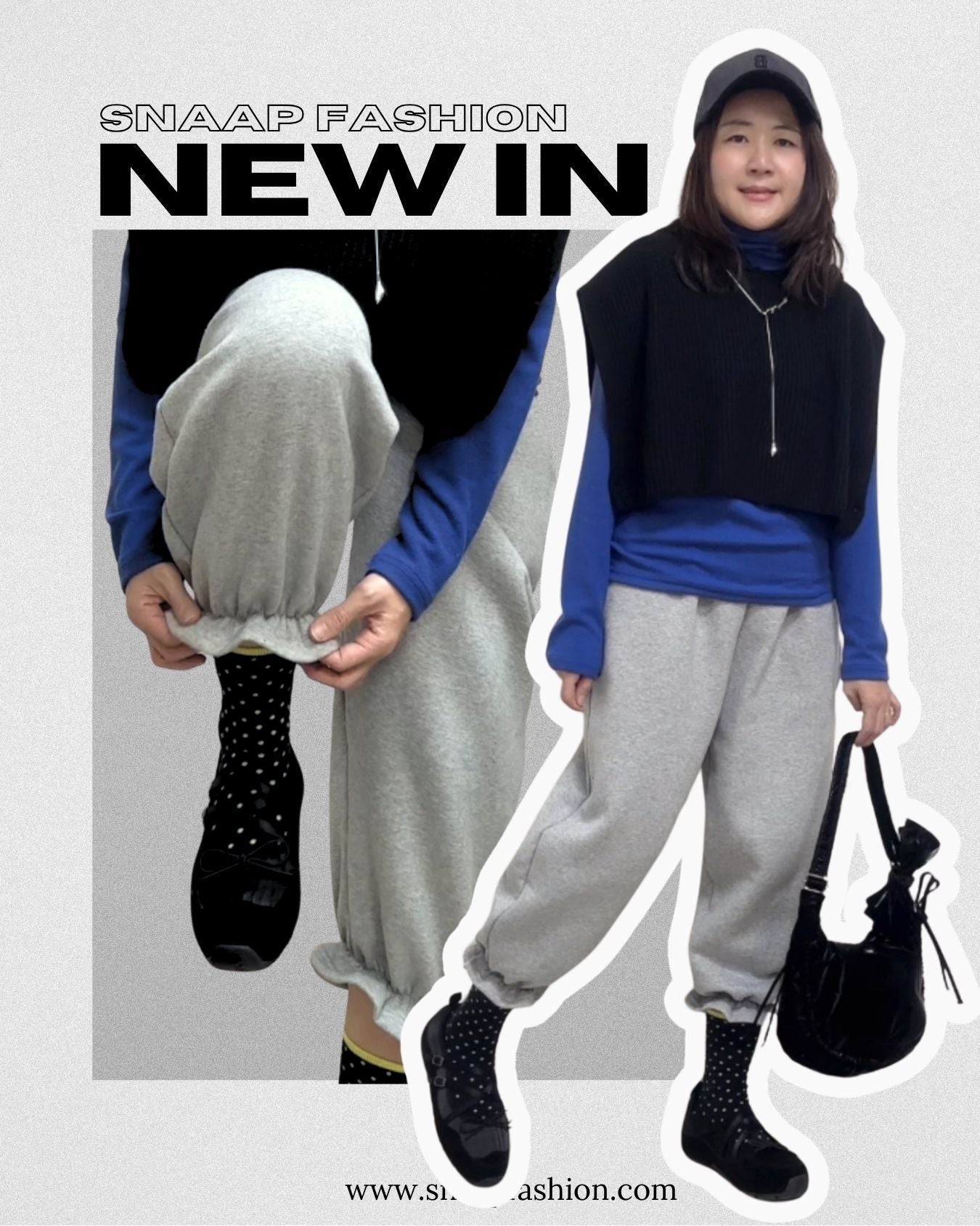 (預購)束腳Ruffle運動褲/灰