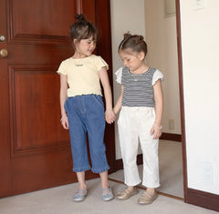 Frilled Hem Denim