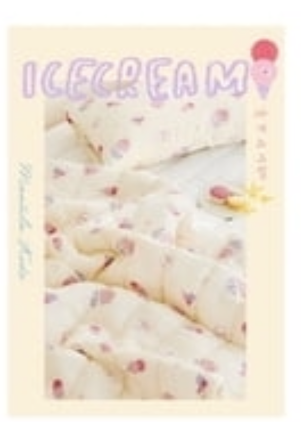 自然涼感兒童薄被 SS ICE CREAM + 1枕袋