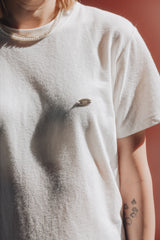 小金牌裝飾Tee/白