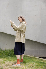 高質靚料及膝褲/深藍