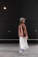 Double-Flap薄外套/粉紅