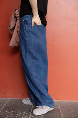 薄身牛仔褲/藍 (size M/L)