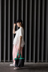 長短帶Tote bag/黑