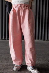 薄身顏色牛仔褲/粉紅