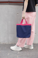 長短帶Tote bag/深藍