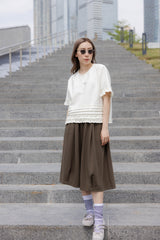 高質靚料及膝褲/啡