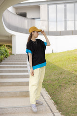 薄身顏色牛仔褲/黃