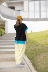 薄身顏色牛仔褲/黃