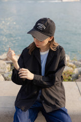 Double-Flap薄外套/黑