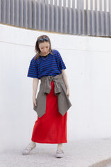 Double-Flap薄外套/軍綠