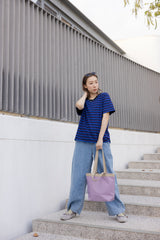 長短帶Tote bag/淺紫