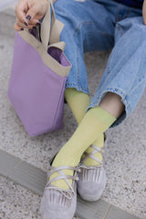 長短帶Tote bag/淺紫